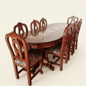 comedor madera de parota, estilo luis xv