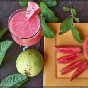 compota de guayaba con yerbabuena